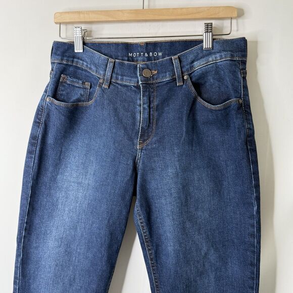 Mott And Bow Women Slim Straight Ridge Jeans 29x30(Fits30X30.5) Stretch Normcore - Picture 3 of 10